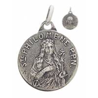 Medaille 18 mm - H Philomena / Pastoor van Ars 