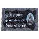 Plaque Cimetiere A Notre Grand-Mere Bien-Aimee 9x14