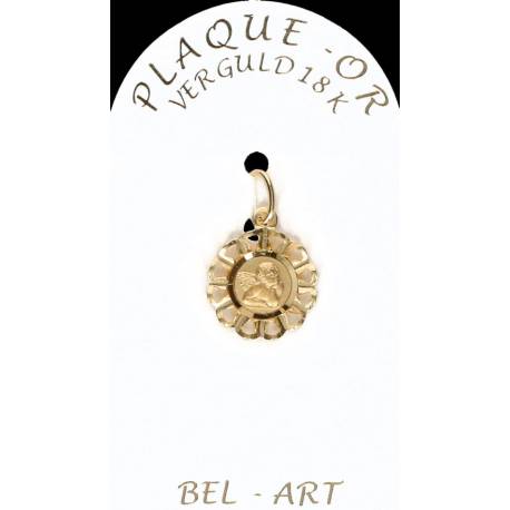 Médaille plaqué-or - Ange