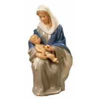 Statue 13 cm - Vierge et Enfant - porcelaine