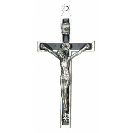 Croix de Bonne Mort - 11 cm - Email Noir