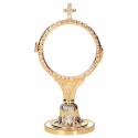 Ostensoir 17 Cm Diam 9 Cm - Laiton Dore