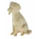 Houtsnijwerk Hond voor kerstfiguren van 17 cm / Natuur 