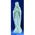 N.D. de Lourdes - 31 cm - "marbre" blanc