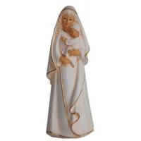 Statue 20 cm - Vierge et enfant - Ton blanc