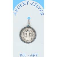 Medaille Zilver H Benedictus 18 mm 
