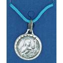 Geheel Medaille H Rita Verzilverd + Koordje + Doosje 