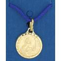 Geheel Medaille H Rita Verguld + Koordje + Doosje 
