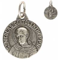 Médaille 18 mm - St Nicolas de Tolentin / Ste Rita