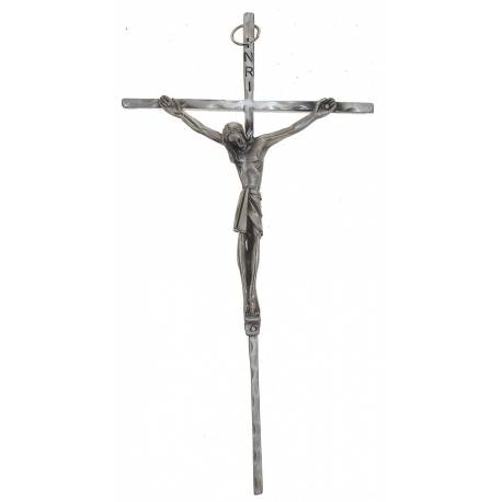 Kruisbeeld - 24 cm - Met Oud Zilver 