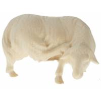 Mouton Se Grattant pour personnages de crèche de 16 cm bois naturel