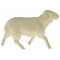 Mouton Qui Court pour personnages de crèche de 16 cm bois naturel