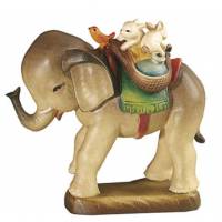 Bois Sculpte Bebe Elephant 15 Cm