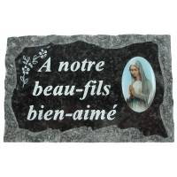 Plaque Cimetiere A Notre Beau-Fils Bien-Aime 9x14