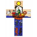 Croix murale - 12 cm - Arche de Noé