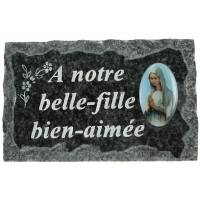 Plaque Cimetiere A Notre Belle-Fille Bien-Aimee 9X14