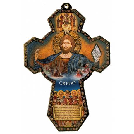 Croix murale - 18 X 12 cm - Credo