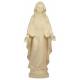 Statue en bois sculpté Vierge Miraculeuse 18 cm bois naturel ciré