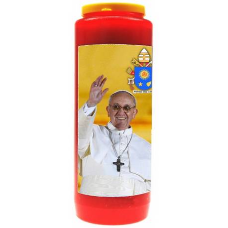 Noveenkaars / rood / Paus Franciscus 