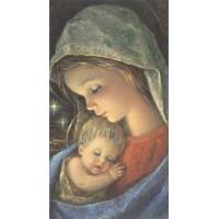 Prentje - O.L.V. met kind - 10.5 X 5.7 cm 