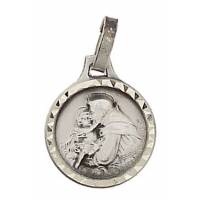 Medaille H Antonius - 12 mm - Metaal Verzilverd 