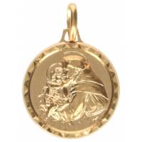 Medaille H Antonius - 16 mm - Metaal Verguld 