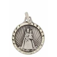 Médaille Vierge et Enfant - 14 mm - Métal Argenté