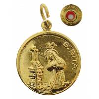 Médaille Ste Rita/Relique - 18 mm