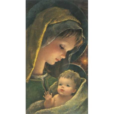 Image - Vierge et enfant - 10.5 X 5.7 cm