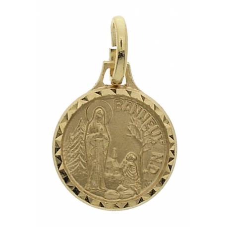 Médaille 12 mm Appar. Banneux Mét Doré