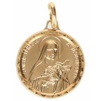 Médaille Ste Thérèse - 16 mm - Métal Doré