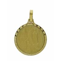 Médaille Appar. Lourdes - 16 mm - Métal Doré