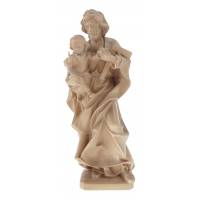 Statue en bois sculpté Saint Joseph 15 cm bois patiné