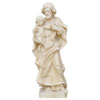 Statue en bois sculpté Saint Joseph 20 cm bois naturel