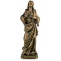 Statue 30 Cm Sacre Coeur De Jesus Finition Bronze