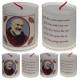 Set de 4 bougies - St P. Pio - Texte 5 Langues