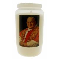 Kaars 3 Dagen / wit / Paus H Johannes XXIII 