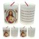 Set van 4 kaarsen - H Hart van Jezus - tekst 5 talen 