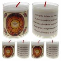 Set de 4 bougies - Saint Esprit - texte 5 langues