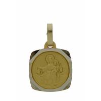 Medaille Scapulier - 12 x 12 mm - Metaal Verguld 