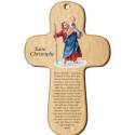 Kruisbeeld - H Kristoffel - 15 X 9.5 cm - Gebed Frans 