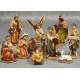 Personnages de crèche de Noël - 11 figurines de 20 cm