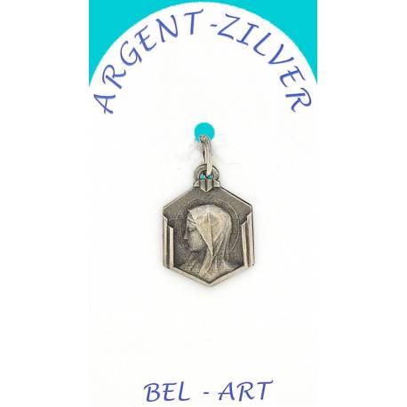 Medaille Zilver - O.L.V. - 13 X 16 mm 