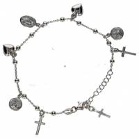 Bracelet Argent rhodié - 8 pendentifs