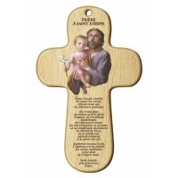 Kruisbeeld H Jozef - 15 X 9.5 Cm - Gebed Frans 