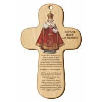 Kruisbeeld Kindje Jezus Van Praag - 15 X 9.5 Cm - Gebed 