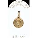 Médaille plaqué-or - Vierge - 15 mm