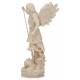 Houtnsnijwerk beeld Heilige Michael 20 cm natuur hout 