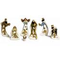 Personnages de crèche de Noël - 7 figurines de 11 cm