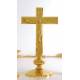 Croix d'autel dorée-H 28 Cm